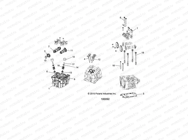 ENGINE | ENGINE, CYLINDER HEAD, CAMS and VALVES - A17SES57C1/C2/C7/CL/E1/E2/E7/EL/SET57C1/C2/E1/E2