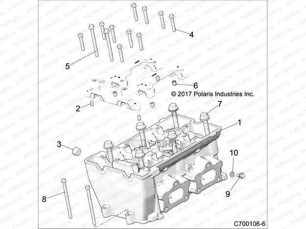 ENGINE | ENGINE, CYLINDER HEAD - Z21S1E99AR (C700106-6)