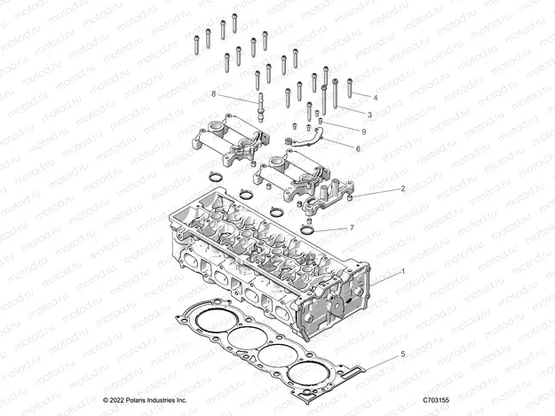 ENGINE | ENGINE, CYLINDER HEAD - Z22RGE2KAG/BG/RGK2KAN/BN (C1206172-3)