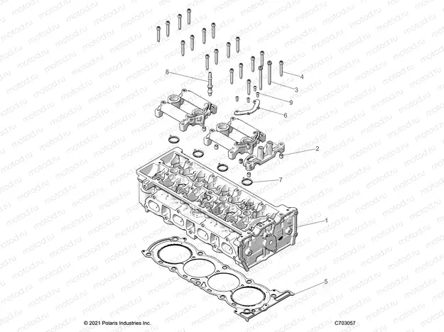 ENGINE | ENGINE, CYLINDER HEAD - Z22RME2KAG/BG/K2KAN/BN (C703057)