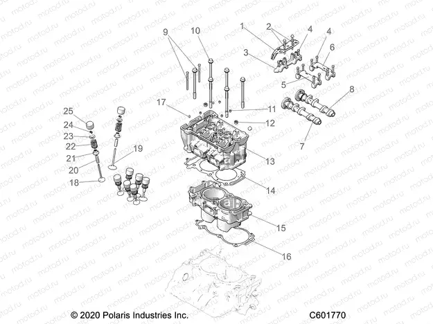 ENGINE | ENGINE, CYLINDER/CYLINDER HEAD ASM. - S23TDP9FS (C601770)
