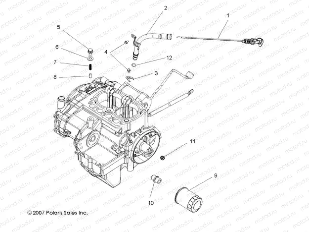ENGINE | ENGINE, DIPSTICK and OIL FILTER - R11VH76/VY76 ALL OPTIONS (49ATVDIPSTICK08VISTA)