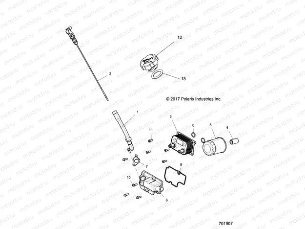 ENGINE | ENGINE, DIPSTICK, CAP AND OIL FILTER - R18RVU99AS (701907)