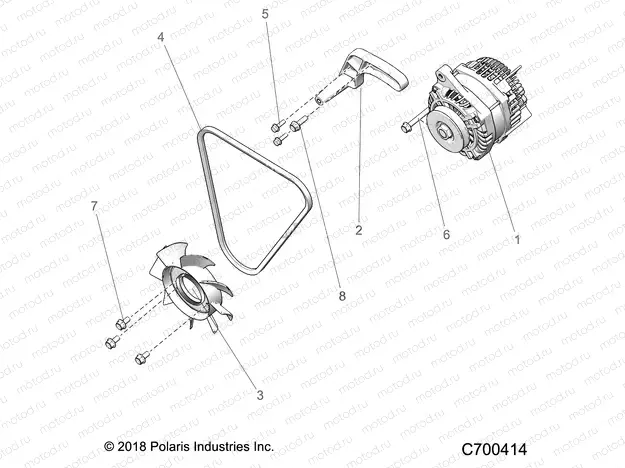 ENGINE | ENGINE, ENGINE, ALTERNATOR, FAN AND BELT - R20RRED4J1 (C700414)