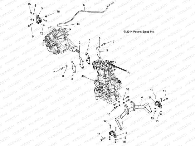 ENGINE | ENGINE, ENGINE and TRANSMISSION MOUNTING - A15DAH57EJ (49ATVENGINEMTG15ACE570)