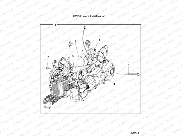 ENGINE | ENGINE, ENGINE and TRANSMISSION MOUNTING - A17HAA15NB7 (100778)