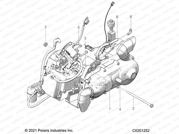 ENGINE | ENGINE, ENGINE and TRANSMISSION MOUNTING - A23HZB15A1/A4/B1/B4 (C0201252)