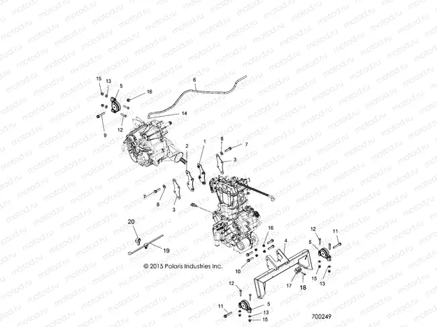 ENGINE | ENGINE, ENGINE and TRANSMISSION MOUNTING - R18RMA57B1/B9/L1/E57BV/N4 (700249)