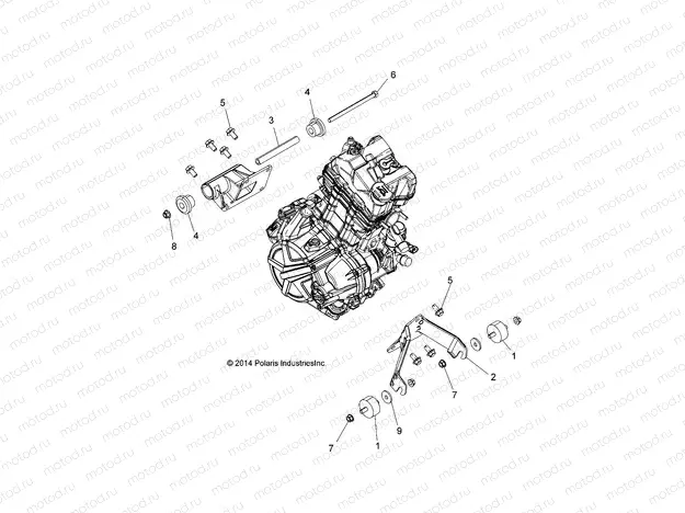 ENGINE | ENGINE, ENGINE MOUNTING - A15SEA32HA (49ATVENGINEMTG15SPETX)