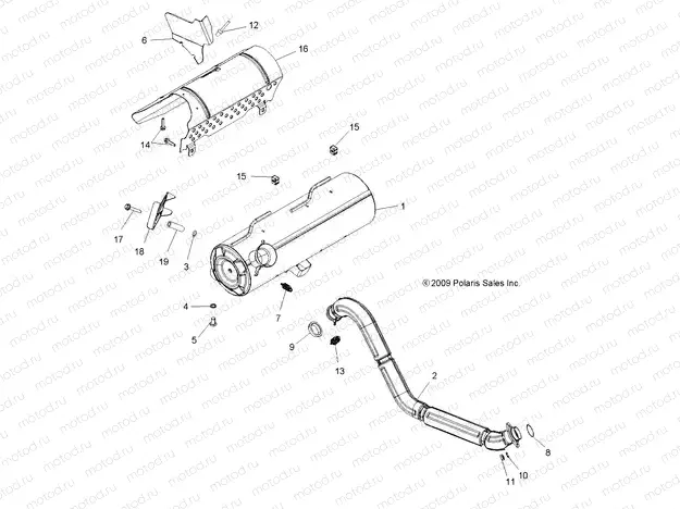 ENGINE | ENGINE, EXHAUST - A10ZX55AL/AT/AX (49ATVEXHAUST10SPXP550)