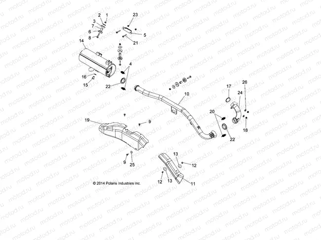 ENGINE | ENGINE, EXHAUST - A15SEA32AA/AH (49ATVEXHAUST15SPETX)