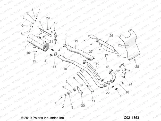ENGINE | ENGINE, EXHAUST - A20SEG57A1/A4/A7/A9