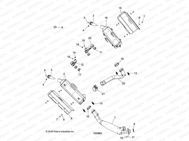 ENGINE | ENGINE, EXHAUST - A20SVE95KR (100884)