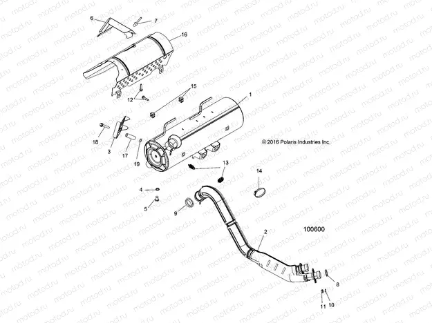 ENGINE | ENGINE, EXHAUST - A20SXN85A8 (100600)