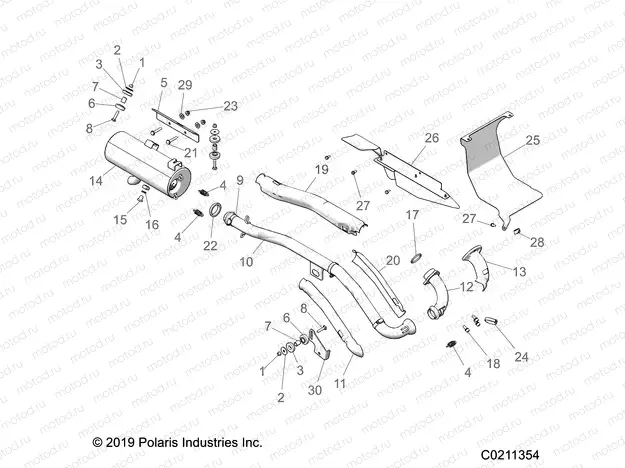 ENGINE | ENGINE, EXHAUST - A22SDE57A4 (C0211354)