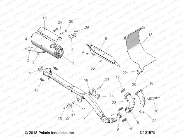 ENGINE | ENGINE, EXHAUST EVAP - A20SDE57B4 (C101975)