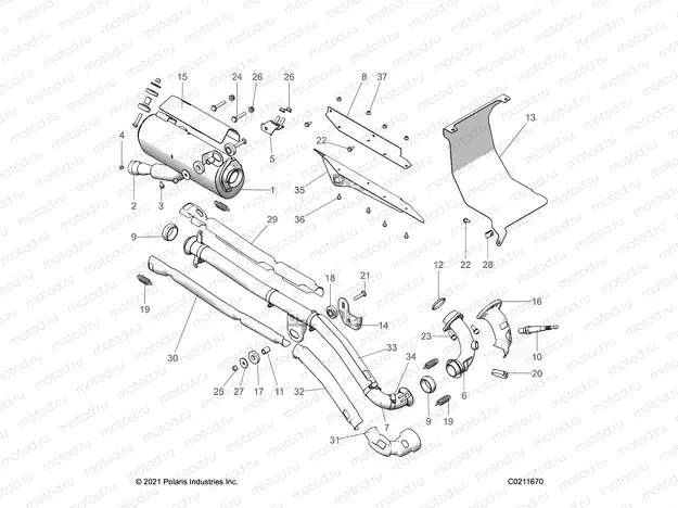 ENGINE | ENGINE, EXHAUST, EVAP - A22SJE57BX (C0211670)