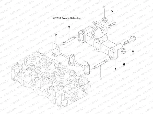 ENGINE | ENGINE, EXHAUST MANIFOLD - D131D9JDJ/1L9JDJ/2M9JDJ (49RGRMANIFOLD11DCREW)