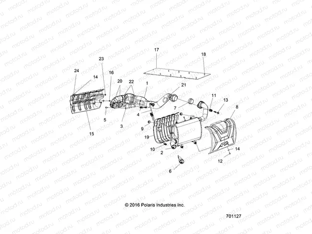 ENGINE | ENGINE, EXHAUST - R17RVU99AV/BV (701127)