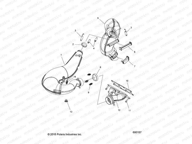 ENGINE | ENGINE, EXHAUST - S20CBA6GSL (600157)