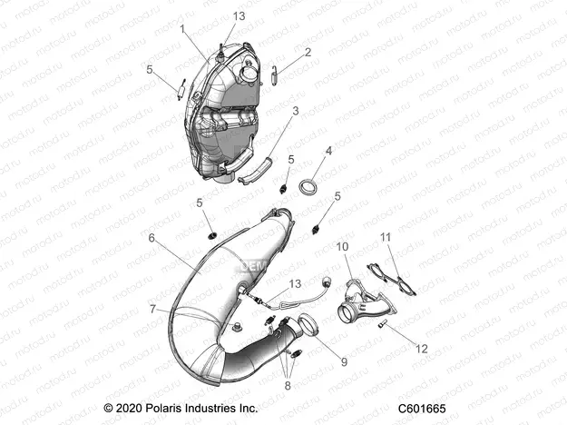 ENGINE | ENGINE, EXHAUST - S21TKV6RS/6RE ALL OPTIONS (C601665)