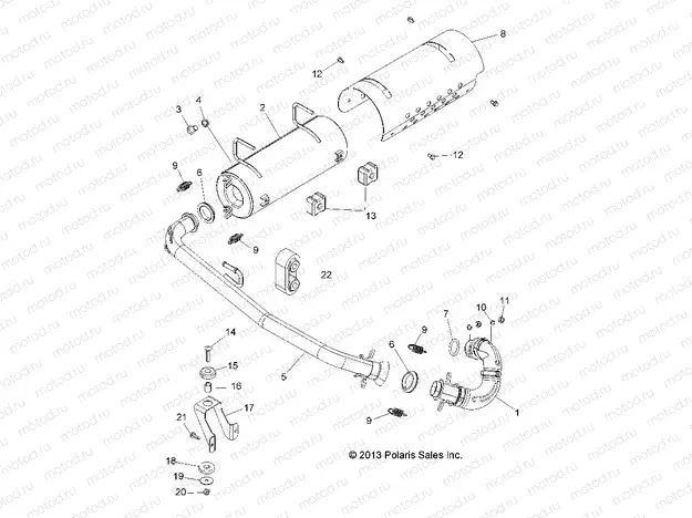 ENGINE | ENGINE, EXHAUST SYSTEM - A15DAH32EJ (49ATVEXHAUST14325)