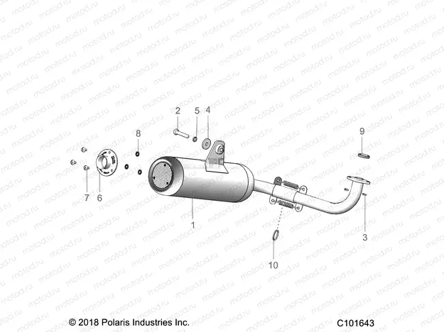 ENGINE | ENGINE, EXHAUST SYSTEM - A23HZB15A1/A4 (C101643)