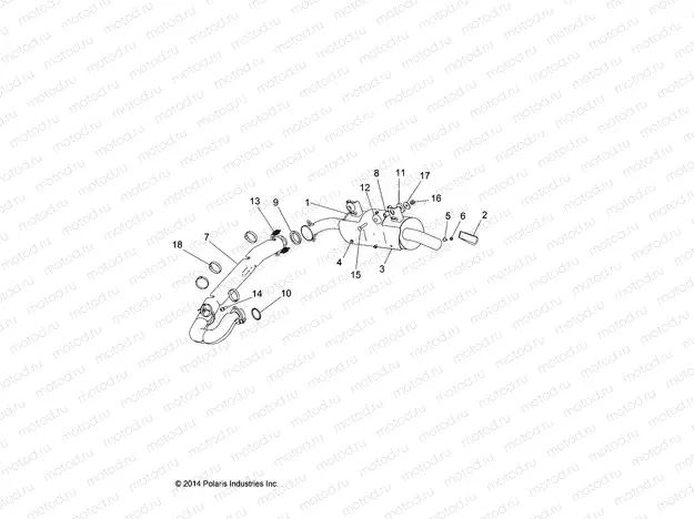 ENGINE | ENGINE, EXHAUST SYSTEM - R15RNA57AA/AC/AR/E57AS (49RGREXHAUST5570MC)