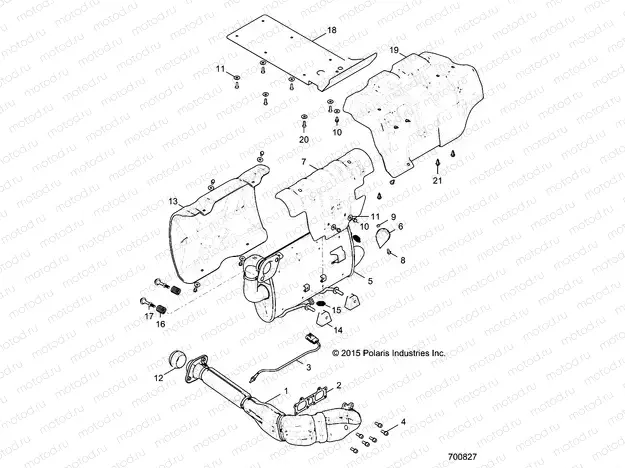 ENGINE | ENGINE, EXHAUST SYSTEM - R16RGE99A7/AE/AV (700827)