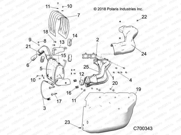 ENGINE | ENGINE, EXHAUST SYSTEM - R19RRE99F1/FC/SC1/SCC/SFC/F1/SJ1/PCC/PFC (C700343)