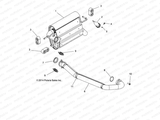 ENGINE | ENGINE, EXHAUST SYSTEM - Z15VHA57FJ (49RGREXHAUST15570EU)