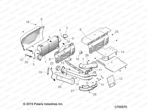 ENGINE | ENGINE, EXHAUST SYSTEM - Z20S1E99NG (C700575)