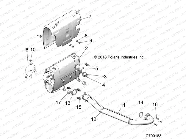 ENGINE | ENGINE, EXHAUST SYSTEM - Z21CHA57A2/K2/E57AK (C700183)