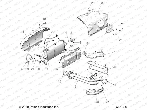 ENGINE | ENGINE, EXHAUST SYSTEM - Z22S1E99AL/BL (C701326)