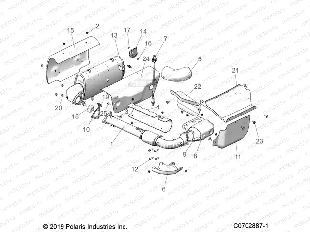 ENGINE | ENGINE, EXHAUST SYSTEM - Z23GAC92A/92B (C0702887-1)