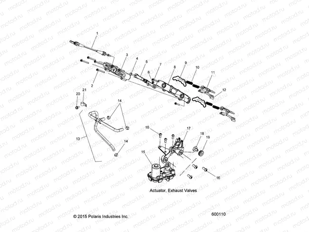 ENGINE | ENGINE, EXHAUST VALVE ASM. - S20EFT8PS/EFN8PS ALL OPTIONS (600313)