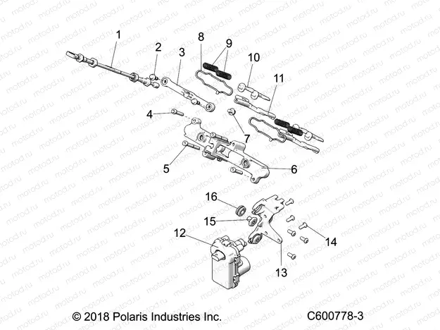 ENGINE | ENGINE, EXHAUST VALVE ASM. - S21ELS8RS/8RE ALL OPTIONS (600778-3)