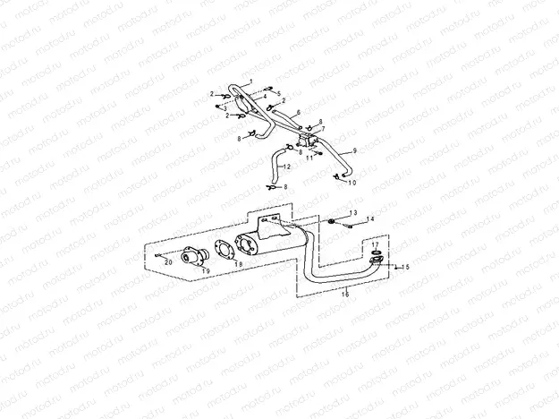 ENGINE | ENGINE, EXHAUST - Z20YAV17B2/B4/N2/N4/A2/A4 (49RGREXHAUST10RZR170)