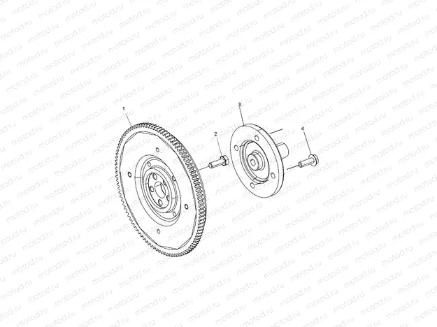 ENGINE | ENGINE, FLYWHEEL - R15RTAD1FA (49RGRFLYWHEEL15DSL)