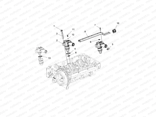 ENGINE | ENGINE, FUEL INJECTION PUMP, DELIVERY PIPE - R16RVAD1A1 (49RGRFUELPUMP15DSL)