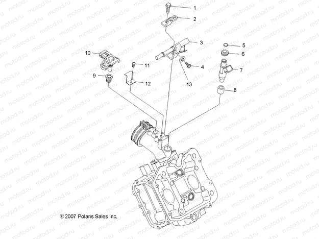 ENGINE | ENGINE, FUEL INJECTION - R13RH50AG/AH/AM/AR (49RGRFUELINJECT08500EFI)