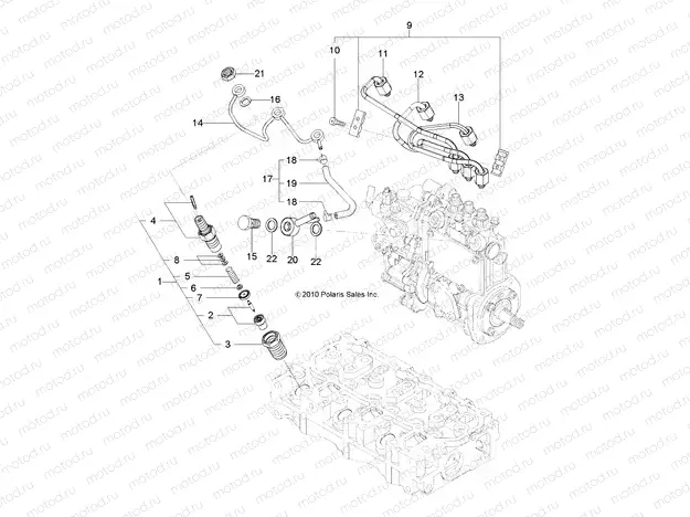 ENGINE | ENGINE, FUEL INJECTION VALVE - R13TH90DG (49RGRVALVE11DCREW)