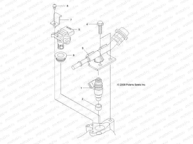 ENGINE | ENGINE, FUEL INJECTOR - A13DN5EFL (49ATVFUELINJECT09SPXP550)