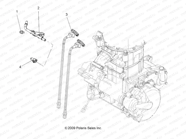 ENGINE | ENGINE, FUEL INJECTOR - A13MH76FF (49ATVFUELINJECT10SP800)