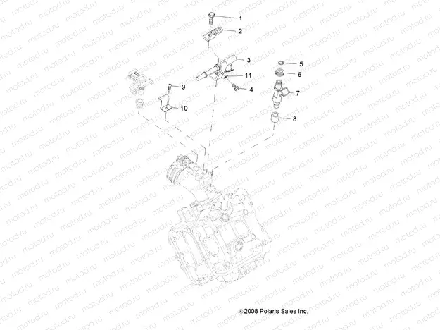 ENGINE | ENGINE, FUEL INJECTOR - A13MN50ET/EX (49ATVFUELINJECT09SPTRG500)