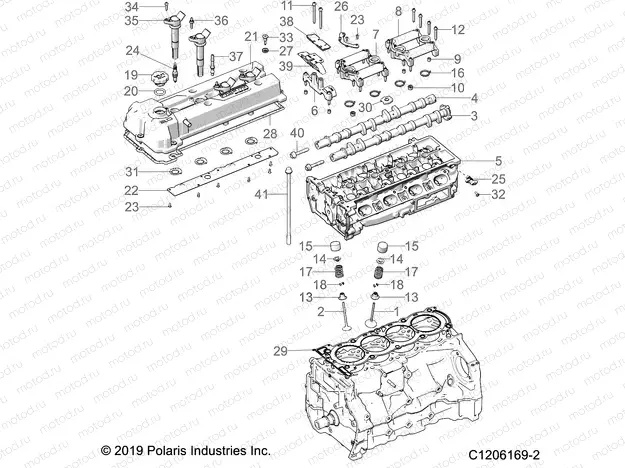 ENGINE | ENGINE, HEAD ASM and VALVES - T20AARGB ALL OPTIONS (C1206169-2)