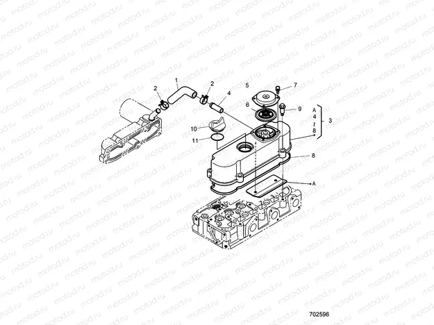 ENGINE | ENGINE, HEAD COVER - D21BBPD4B4 (702596)