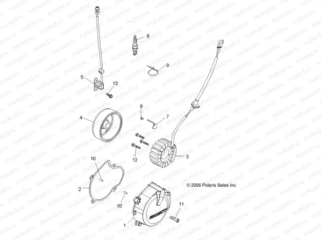 ENGINE | ENGINE, IGNITION SYSTEM - A07GP52AA/AB (49ATVIGNITION07OUT525)