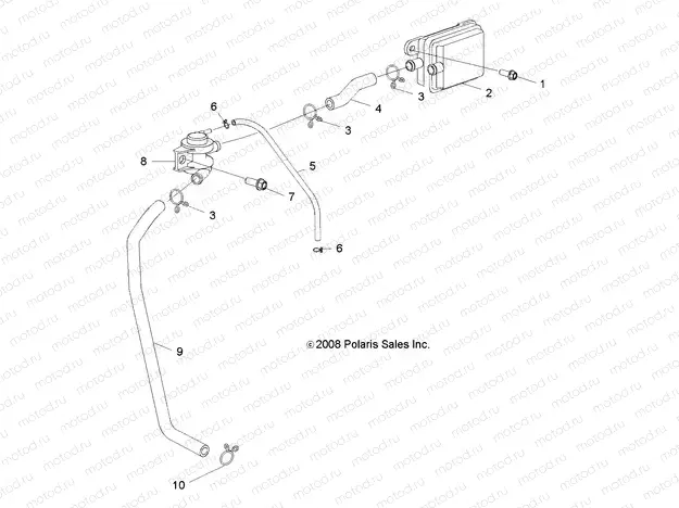 ENGINE | ENGINE, INJECTION, SECONDARY AIR - R13VA17AA/AB (49RGRBREATHER09RZR170)