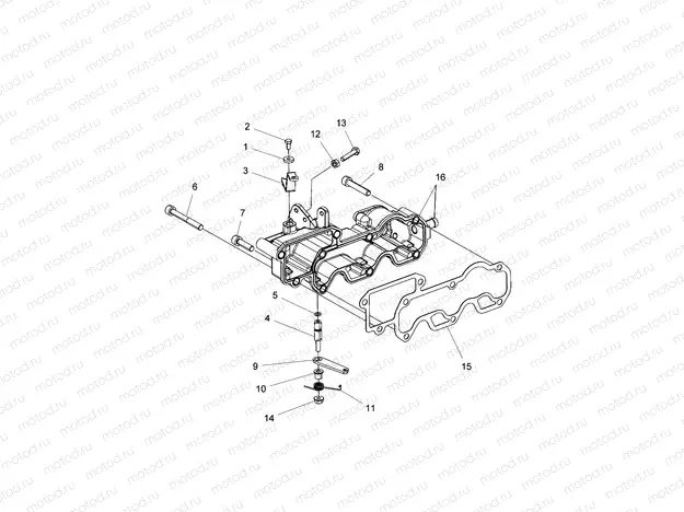 ENGINE | ENGINE, INLET MANIFOLD and THROTTLE CONTROL - R16RVAD1A1 (49RGRINLETMFLD15DSL)